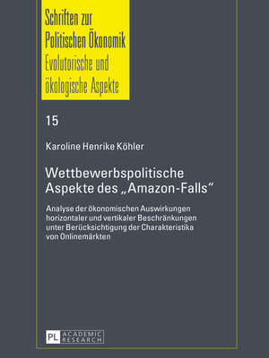 cover image of Wettbewerbspolitische Aspekte des «Amazon-Falls»